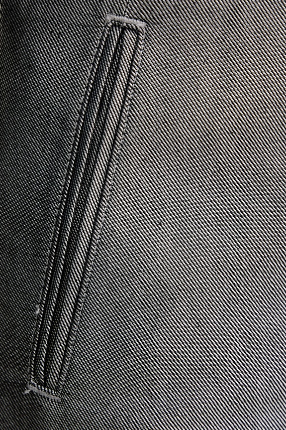 Rifľová sukňa Calvin Klein Jeans sivá LV047E716G
