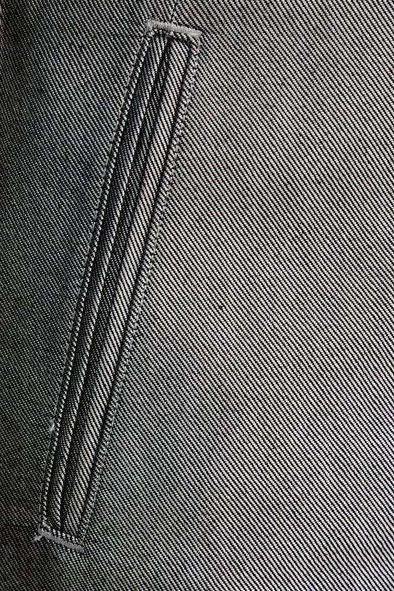 Rifľová sukňa Calvin Klein Jeans sivá LV047E716G