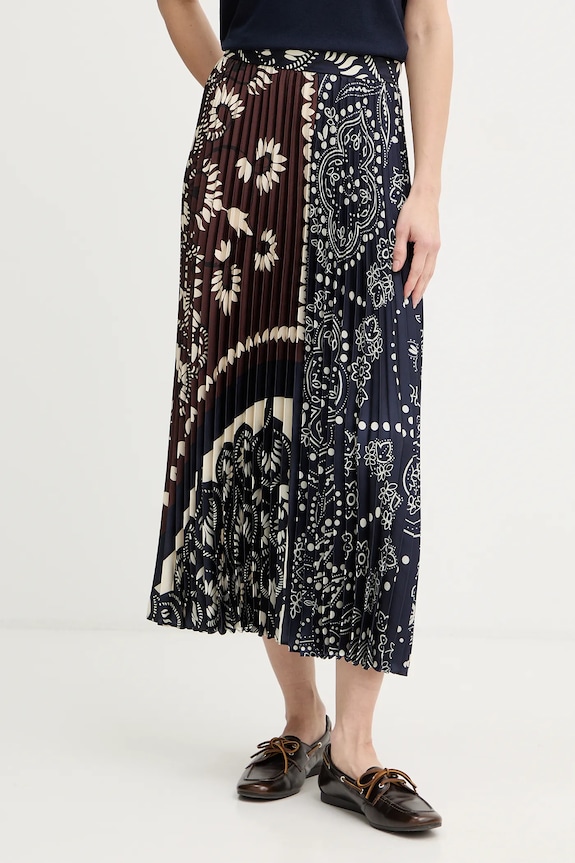 Sukňa Weekend Max Mara MILORD látka modrá 2615101011600