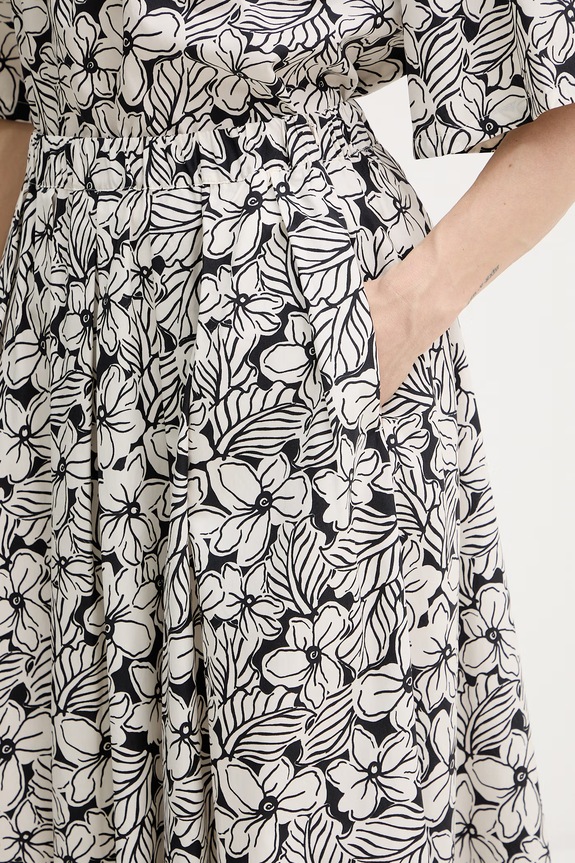Βαμβακερή φούστα Weekend Max Mara UOMO λευκό 2615101022600