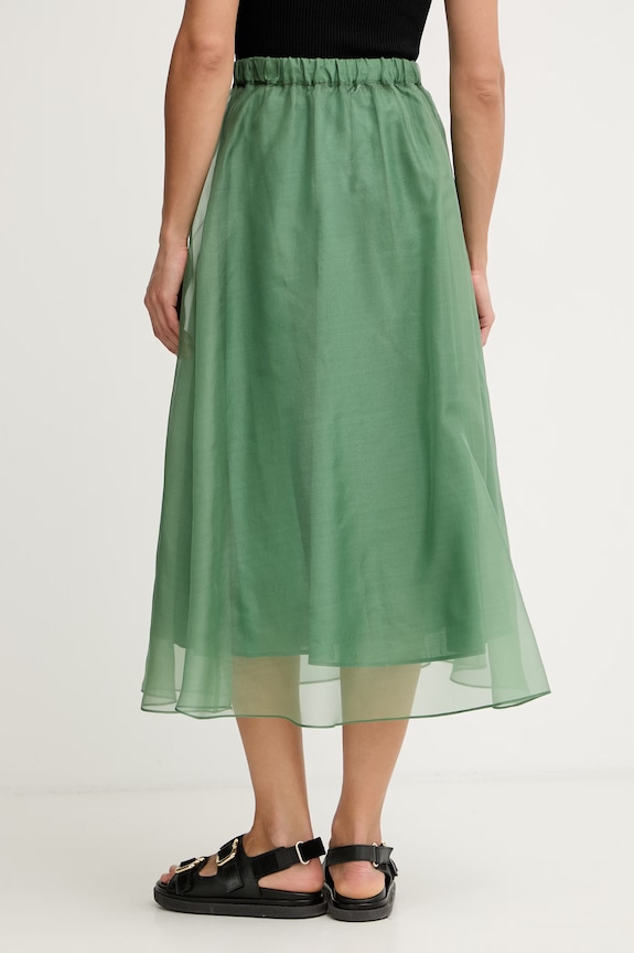 Oblečenie Weekend Max Mara sukňa hodvábna VISINO 2615101032600 zelená