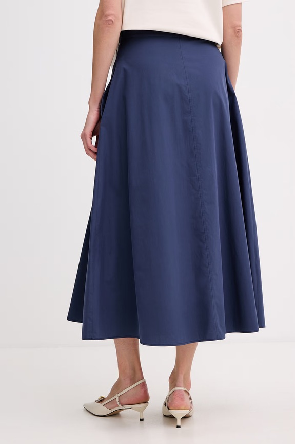 Odzież Weekend Max Mara spódnica bawełniana ZATTERA 2615101042600 granatowy