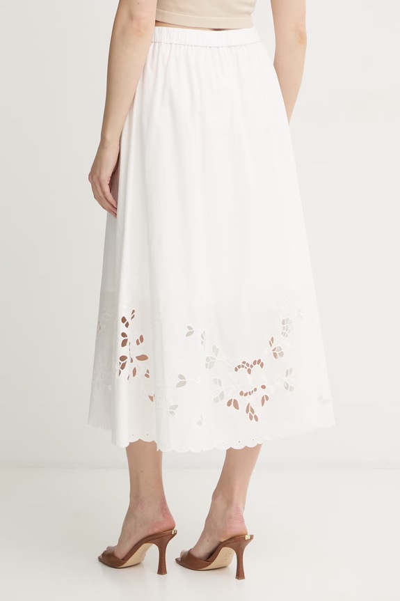 Одежда Weekend Max Mara юбка из хлопка CARAVAN 2615101082600 белый