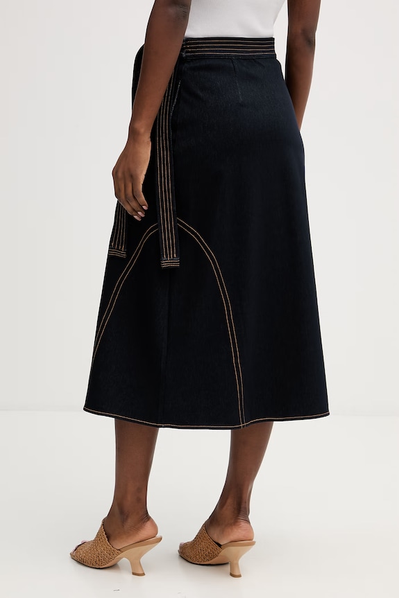 Îmbrăcăminte MM by Max Mara fustă RANE 2616771027600 bleumarin