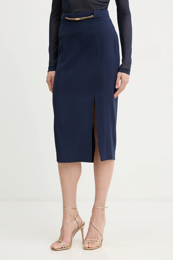 Marciano by Guess fustă NICLA model fin bleumarin 6RGD09.7438A