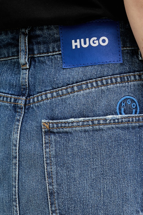 Hugo Blue spódnica jeansowa Gadele_B niebieski 50553062