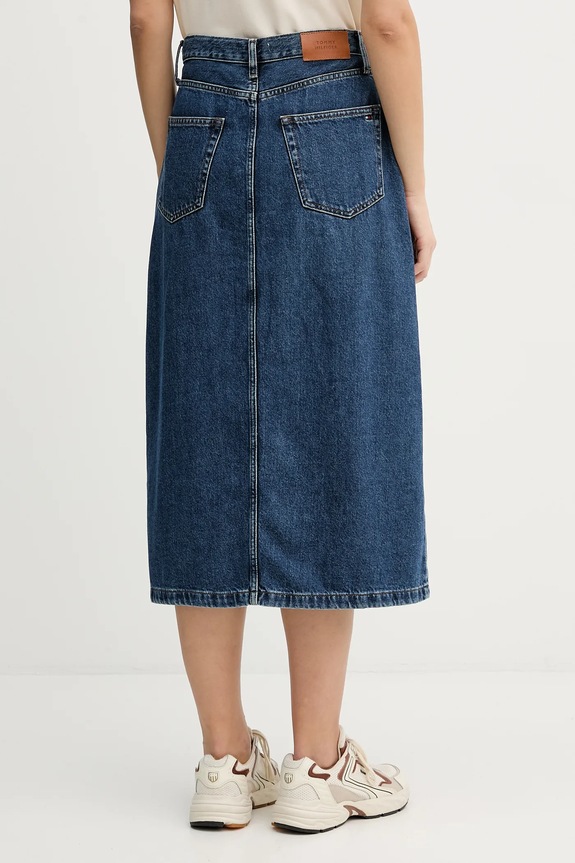 Odzież Tommy Hilfiger spódnica jeansowa WW0WW47729 granatowy