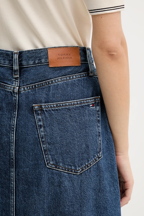 Tommy Hilfiger spódnica jeansowa granatowy WW0WW47729