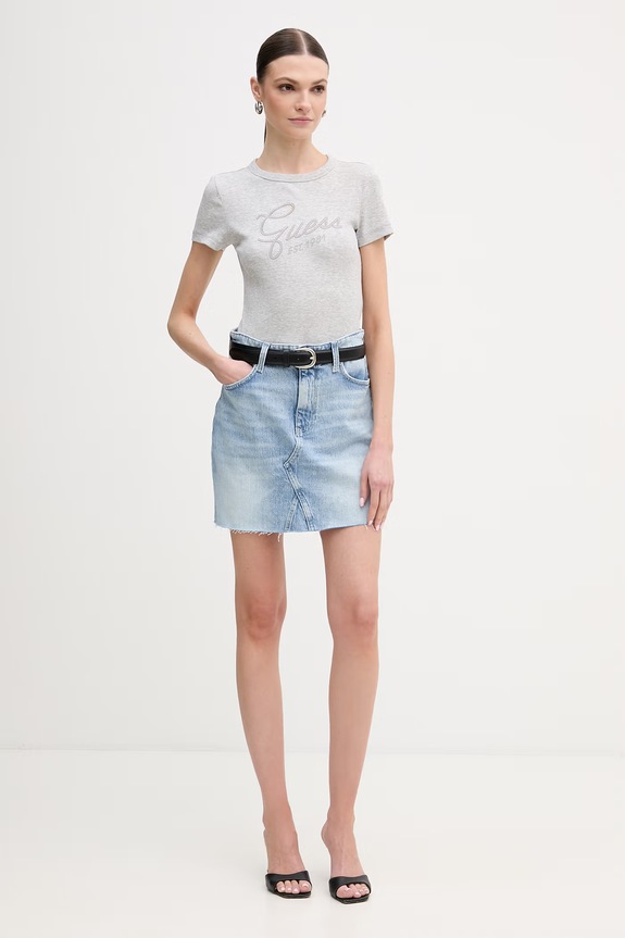Guess spódnica jeansowa LAYLA W6RD1H.D6833 niebieski SS26