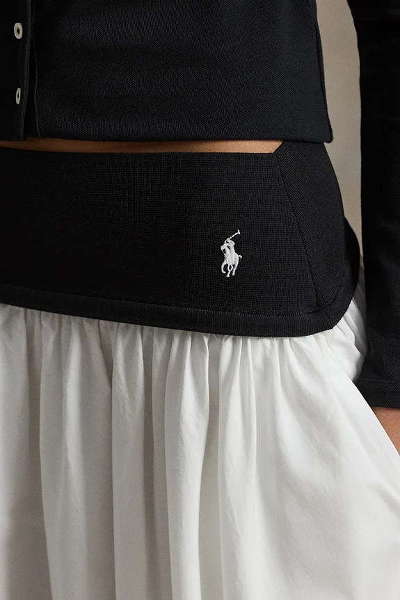 Βαμβακερή φούστα Polo Ralph Lauren λευκό 211A96329