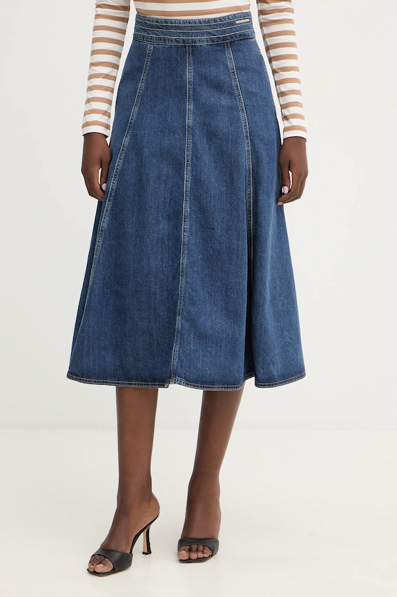 Karl Lagerfeld farmer szoknya FASHION DENIM farmer sötétkék B1W12014