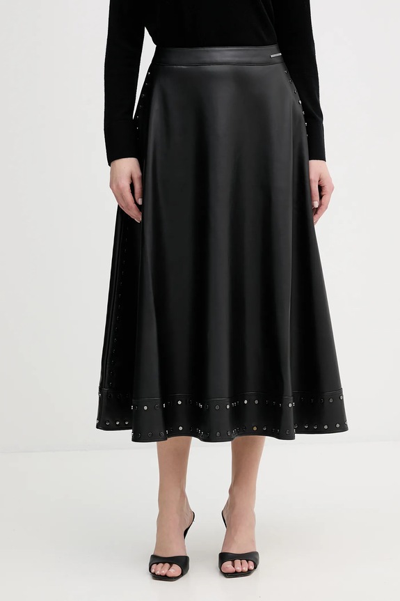 Φούστα Karl Lagerfeld απλικέ μαύρο B1W12011