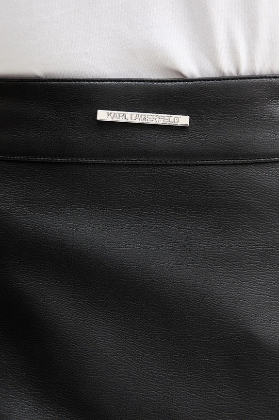 Φούστα από μείγμα μαλλιού Karl Lagerfeld B1W12001 μαύρο