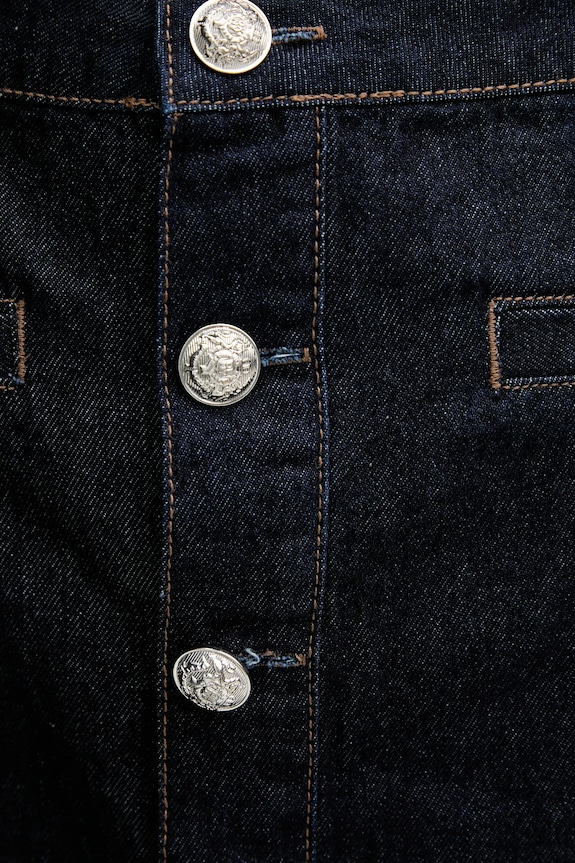 Dkny fustă jeans bleumarin DJ5K9594