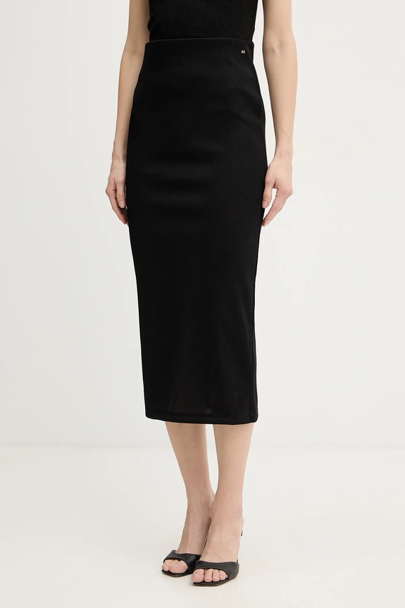 Armani Exchange fustă uni negru XW001835.AF18852