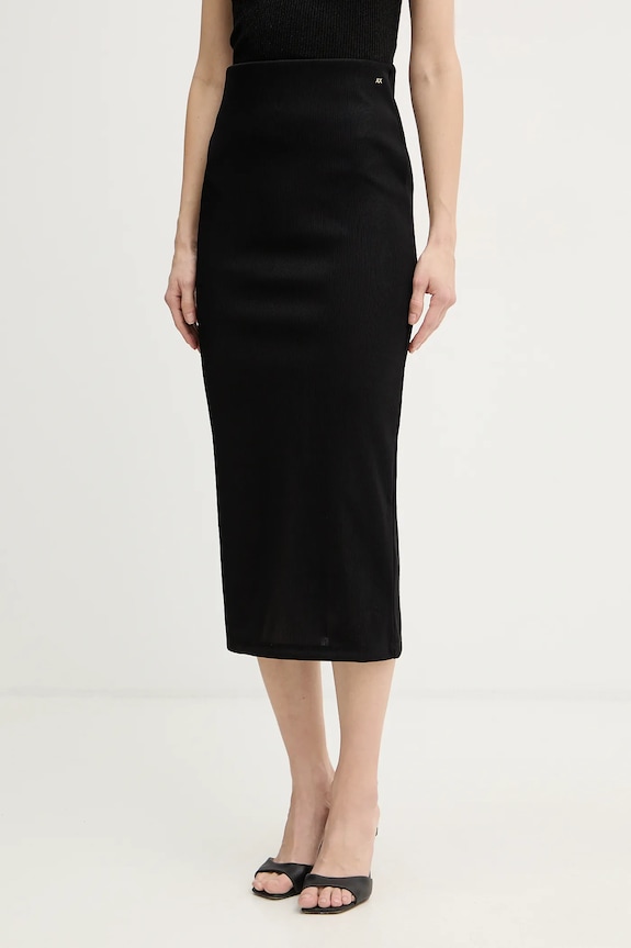 Armani Exchange fustă uni negru XW001835.AF18852