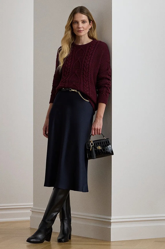 Sukně Lauren Ralph Lauren 200925882 námořnická modř