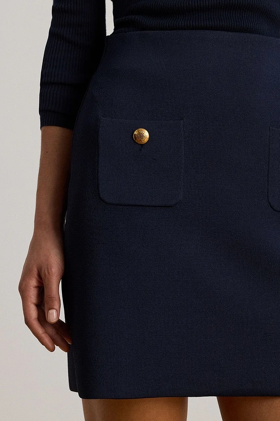 Lauren Ralph Lauren spódnica granatowy 200P03461