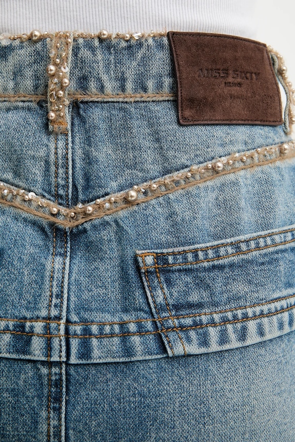 Miss Sixty fustă jeans albastru 6S4KJ05800