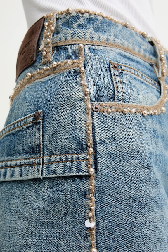 Miss Sixty fustă jeans 6S4KJ05800 albastru