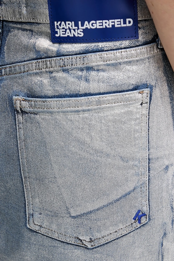 Karl Lagerfeld Jeans farmer szoknya ezüst B1W12018