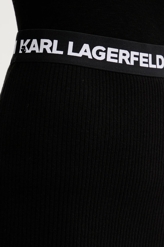 Karl Lagerfeld Jeans fustă negru B1W12021