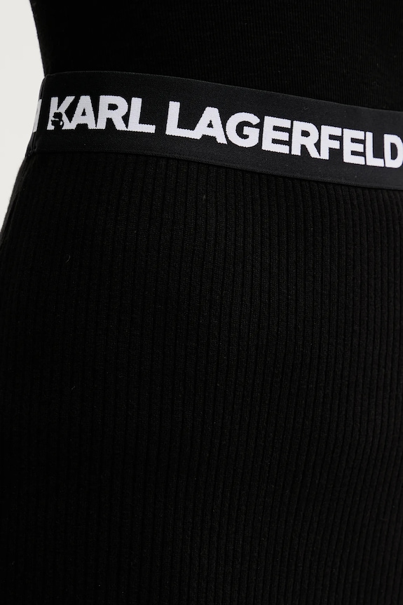 Karl Lagerfeld Jeans fustă negru B1W12021