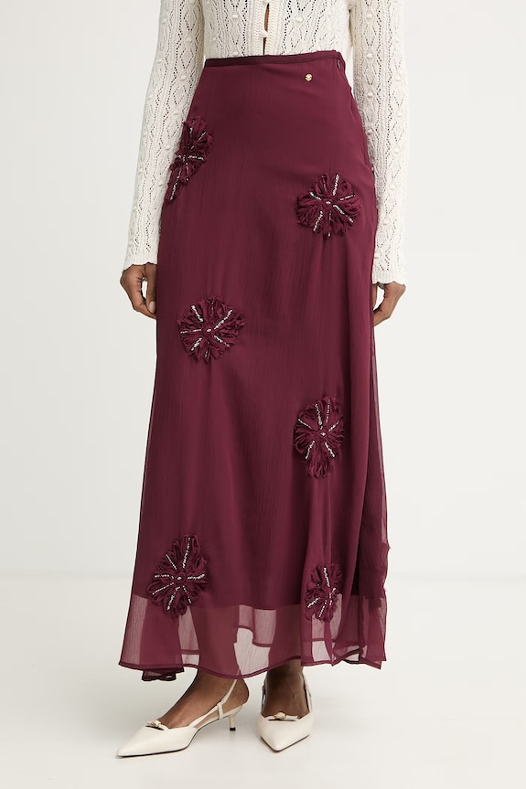 Pedro del Hierro fustă burgundia 7593172