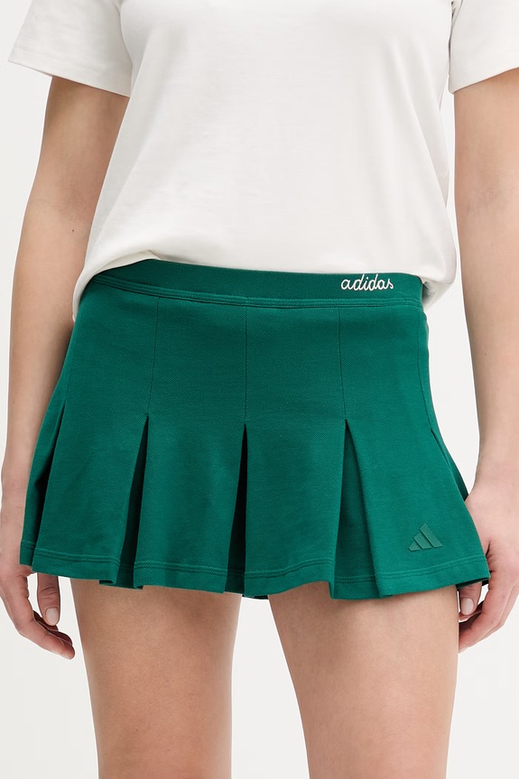 Bombažno krilo adidas Pletenina zelena KC3939