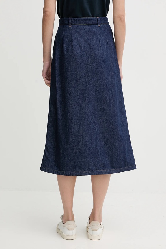 Îmbrăcăminte A.P.C. fustă jeans JUPE LONGUE COHMJ.F06506 bleumarin