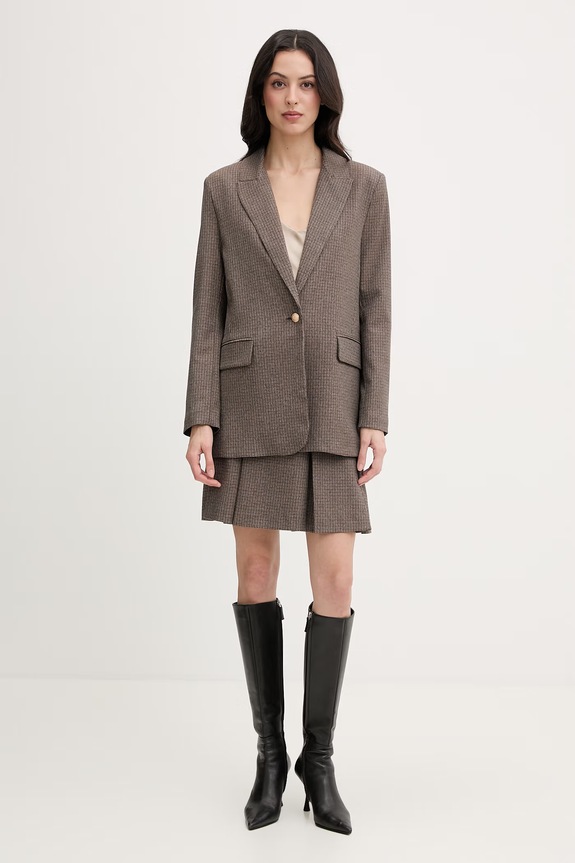 Morgan Gonna con viscosa JEN.F marrone SS26