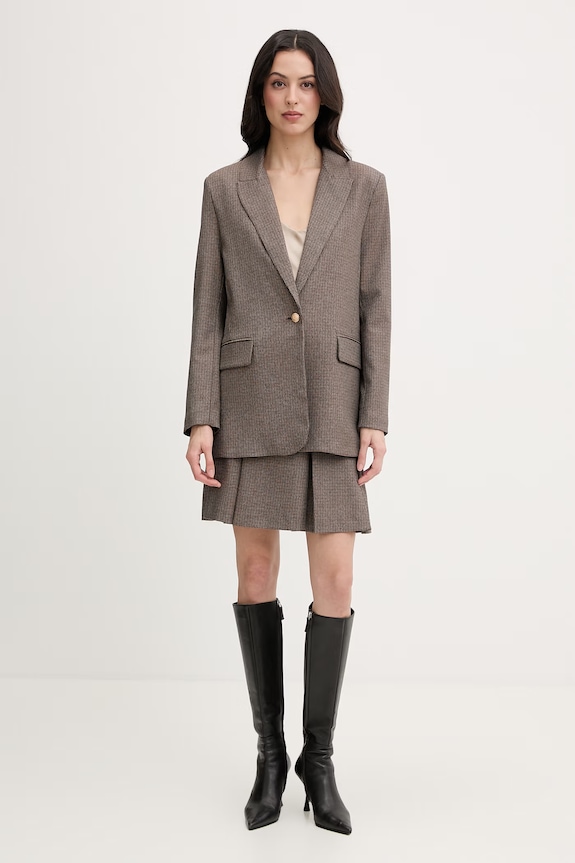 Morgan Gonna con viscosa JEN.F marrone SS26