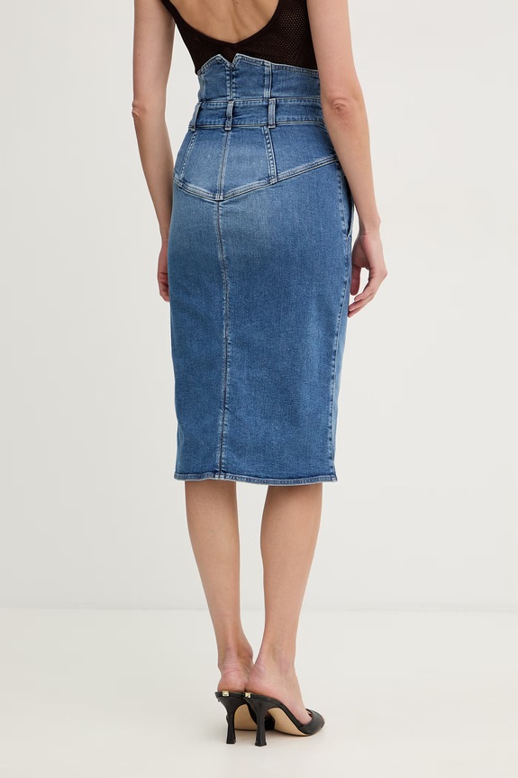 Îmbrăcăminte Elisabetta Franchi fustă de denim GJ41I61E2 albastru