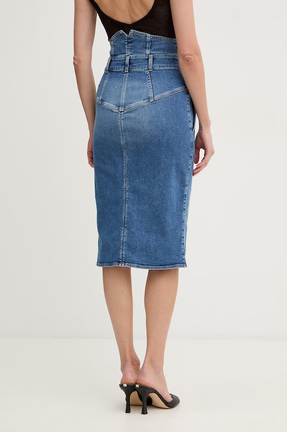 Îmbrăcăminte Elisabetta Franchi fustă de denim GJ41I61E2 albastru
