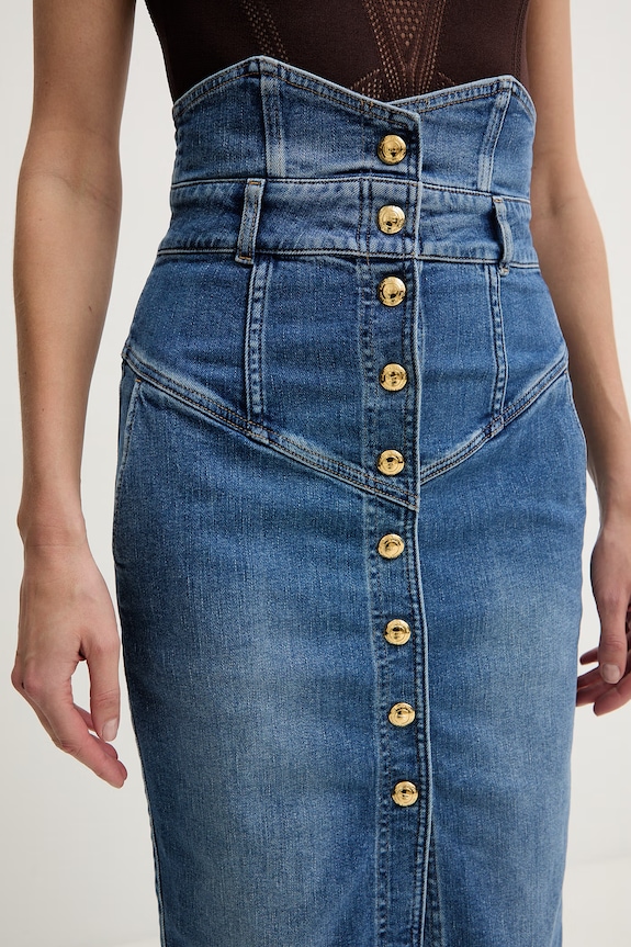 Elisabetta Franchi fustă de denim albastru GJ41I61E2
