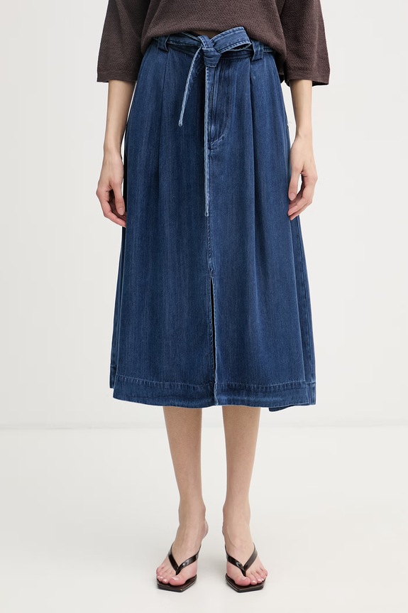 Mos Mosh fustă din denim Koda bleumarin 176860