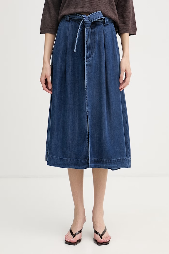 Mos Mosh fustă din denim Koda bleumarin 176860