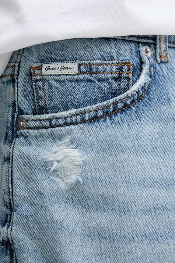 Guess Jeans spódnica jeansowa niebieski W6RD0Q.D6532