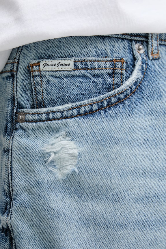 Guess Jeans spódnica jeansowa niebieski W6RD0Q.D6532