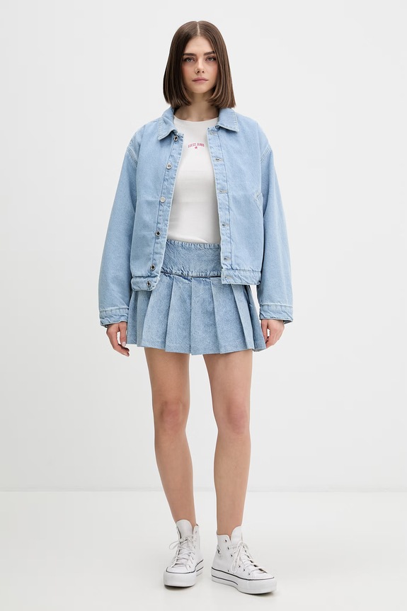 Guess Jeans spódnica jeansowa W6RD38.D6552 niebieski SS26