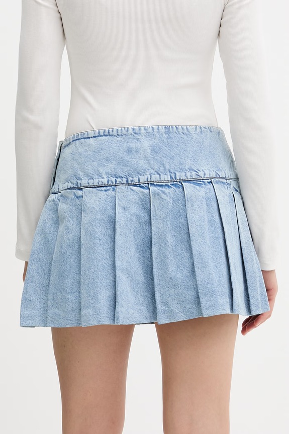 Odzież Guess Jeans spódnica jeansowa W6RD38.D6552 niebieski