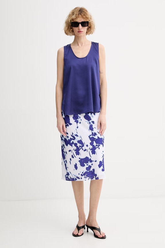 Calvin Klein szoknya LV044F608G kék SS26