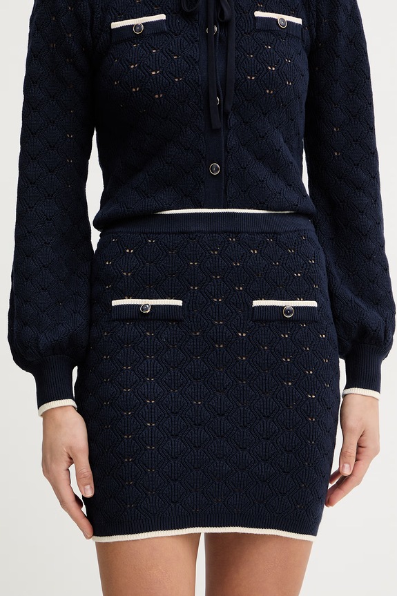 Twinset spódnica casual granatowy 261TP3030