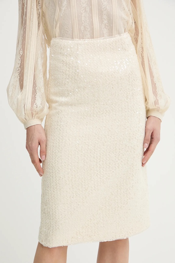 Twinset spódnica midi beżowy 261TP2623