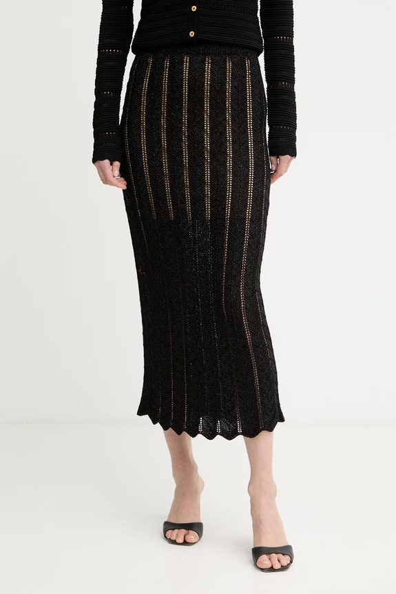 Twinset sukňa čierna 261TT3323