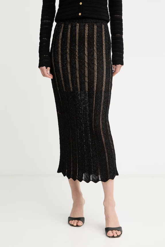 Twinset sukňa čierna 261TT3323