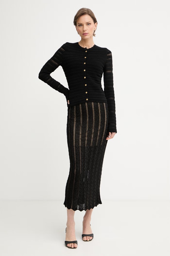 Twinset sukňa 261TT3323 čierna SS26