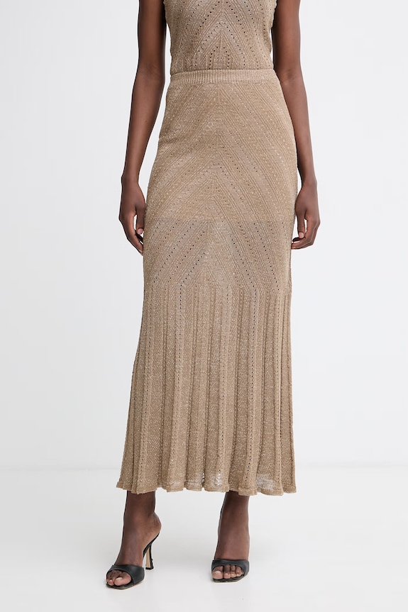 Twinset fustă cu in bej 261TT3211