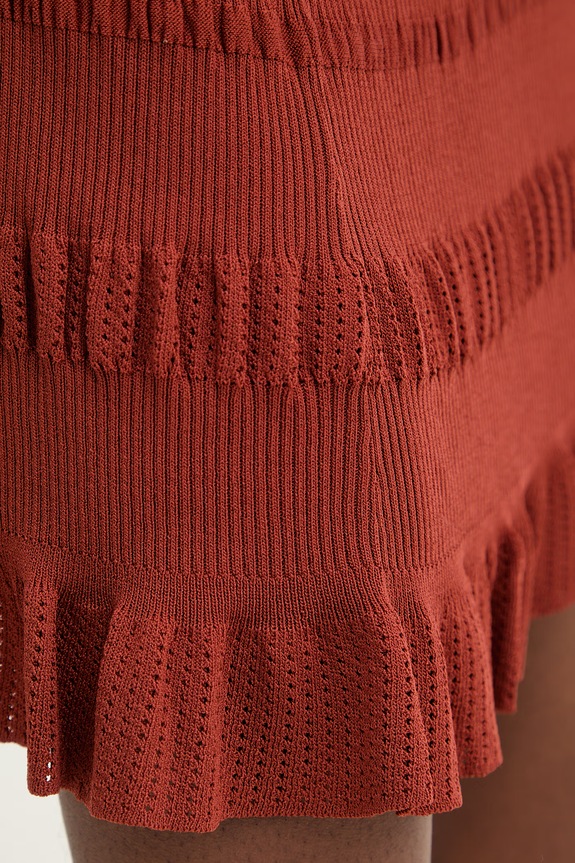 Twinset sukňa hnedá 261TT3020