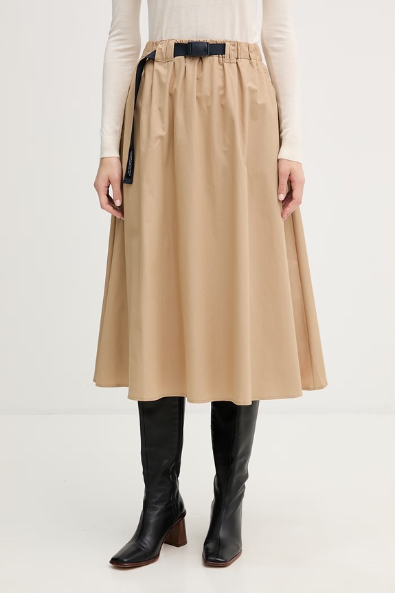 United Colors of Benetton Fustă bumbac bej 4Z0SD005M